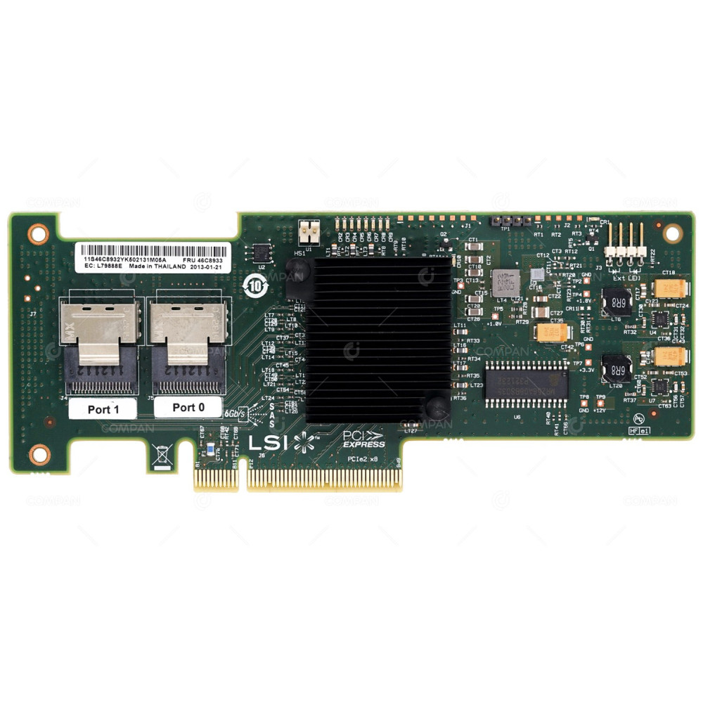 46C8933 IBM SERVERAID M1015 SAS SATA CONTROLLER PCI-E - SAS9220-8I, H3-25097-03B